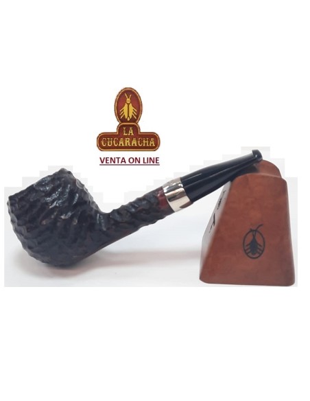 Pipa Peterson Junior Nickel Mounted Short Apple Rústica.