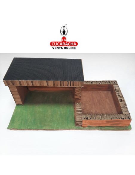 Pesebre Belen Nacimiento Artesanal 15x41x20cm. carton.