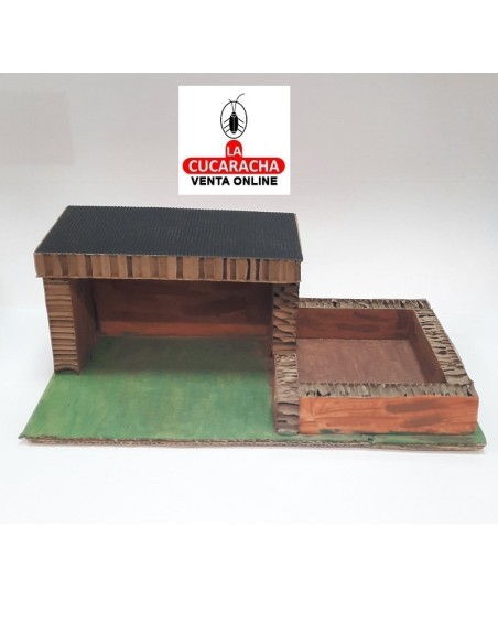 Pesebre Belen Nacimiento Artesanal 15x41x20cm. carton.