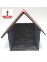 Pesebre Belen Nacimiento Artesanal madera 23x24x14cm.
