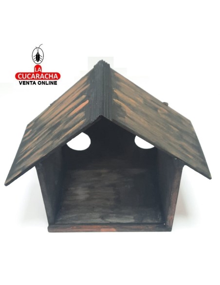 Pesebre Belen Nacimiento Artesanal madera 20x25x13cm. 3 ventanas.