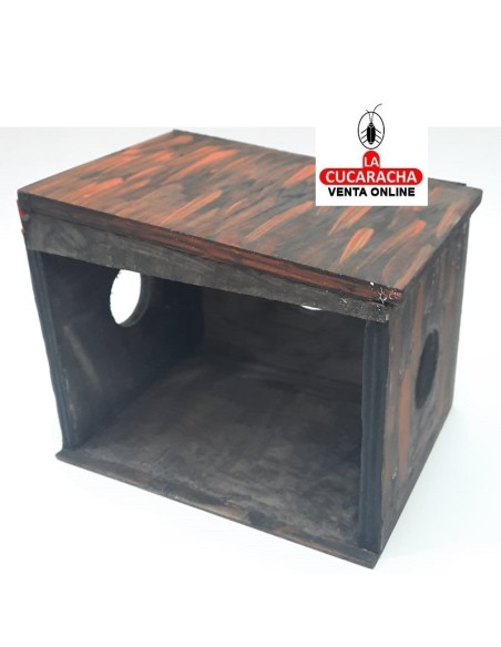 Pesebre Belen Nacimiento Artesanal madera 15x18x14cm. 3 ventanas.