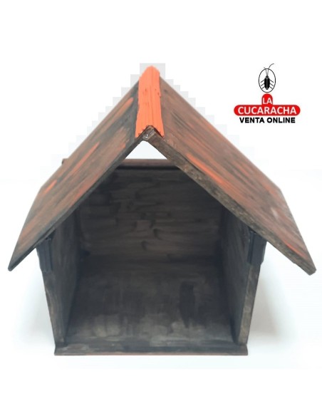 Pesebre Belen Nacimiento Artesanal madera 22x23x13cm.