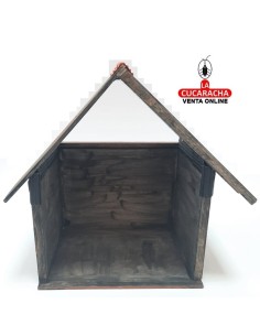 Pesebre Belen Nacimiento Artesanal madera 22x23x13cm.