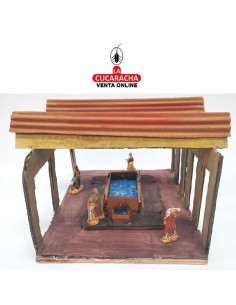 Plaza con fuente-Pesebre...