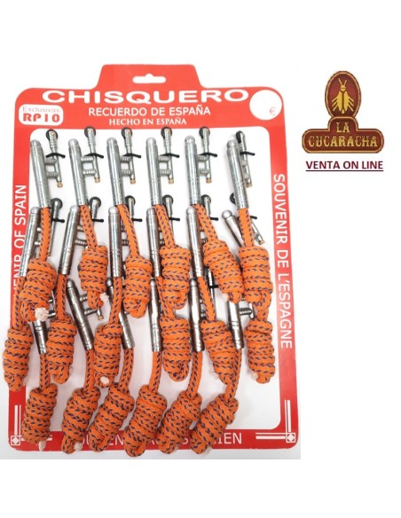 Encendedor Chisquero-Yesca mecha Cromado.