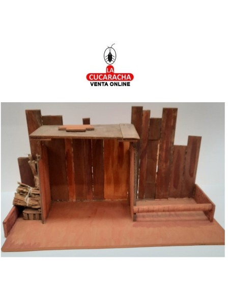 Pesebre Belen Nacimiento Artesanal madera 21x41x20cm.