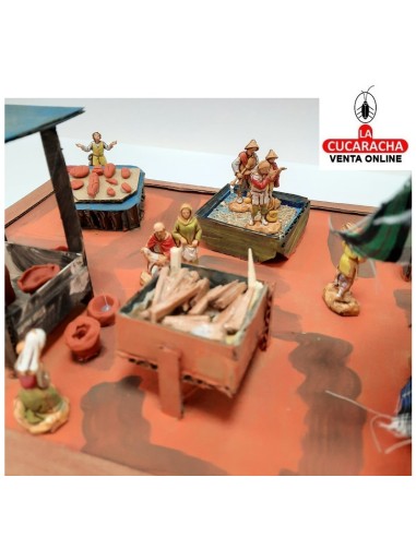 Mercado-Pesebre Belen Nacimiento...