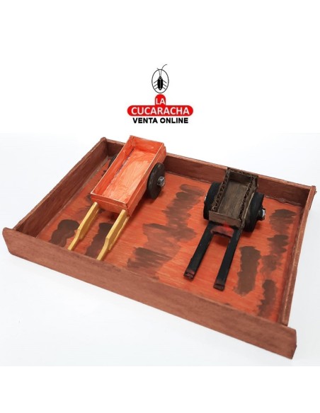 Carro y carreta-Pesebre Belen Nacimiento Artesanal.