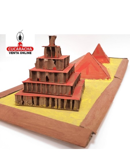 Tres piramides-Pesebre Belen Nacimiento Artesanal UNA ESCALONADA.