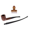 FALCON-Pipa Serie COOLWAY CHURCHWARDEN BENT BILLIARD 82-6MM DOBLE PISADIENTES.