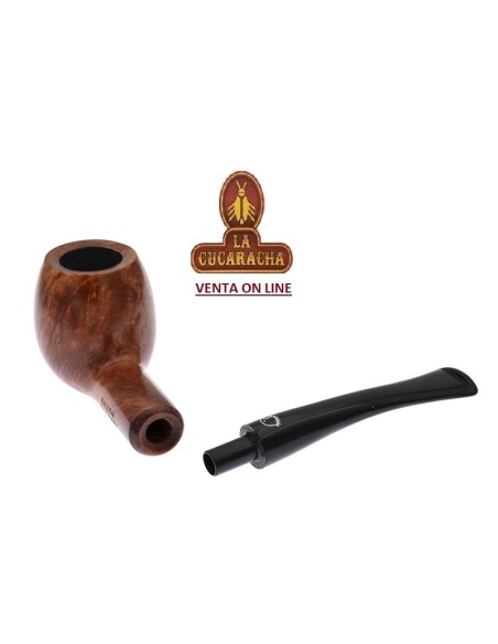 FALCON-Pipa Serie COOLWAY CHURCHWARDEN BENT BILLIARD 84-6MM DOBLE PISADIENTES.