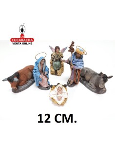 Pesebre Belen Nacimiento Artesanal 12cm. carton recto.