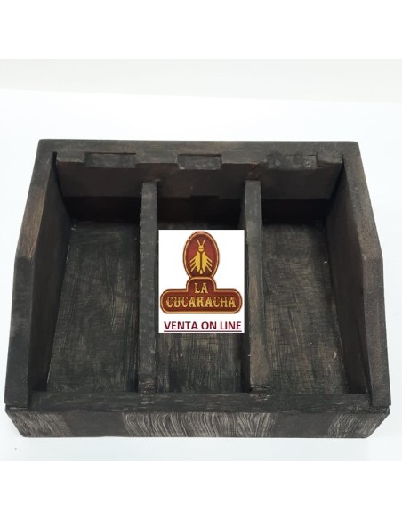 PIPERO-REPOSAPIPAS 3 MADERA NEGRO.