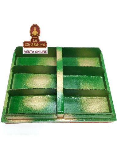 PIPERO-REPOSAPIPAS 6 MADERA VERDE.