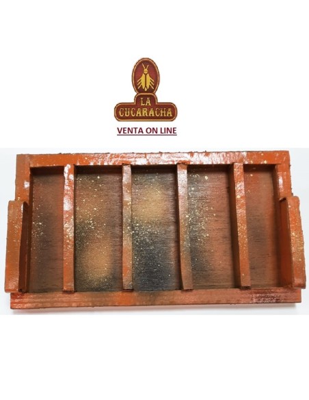 PIPERO-REPOSAPIPAS 5 MADERA NARANJA con peana.