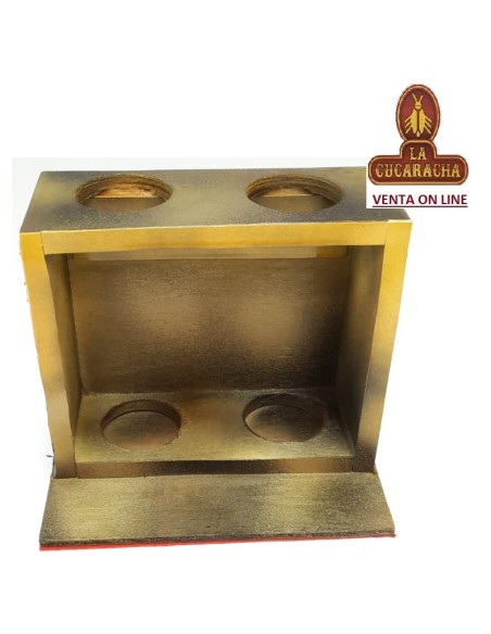 PIPERO-REPOSAPIPAS 2 MADERA MULTICOLOR.