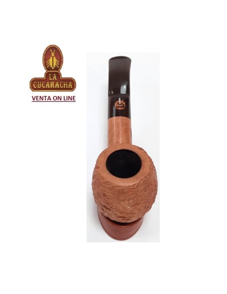 Pipa española Artesana La Cucaracha Bent Billiard Rugosa.