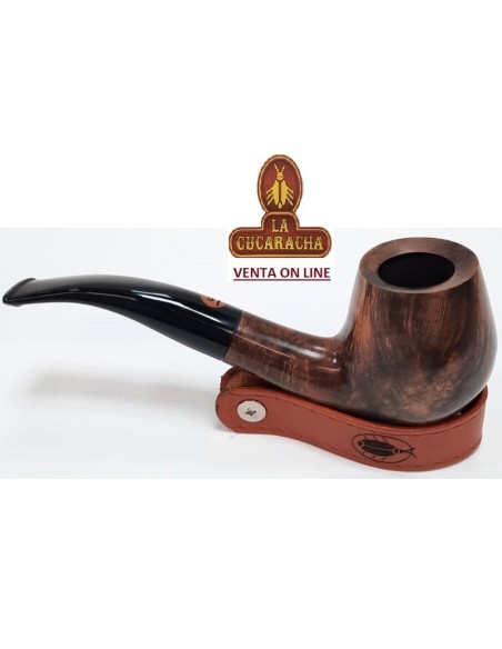 Pipa española Artesana La Cucaracha Bent Billiard Brandy Lisa.