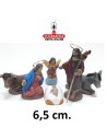 Pesebre Belen madera Nacimiento Artesanal 6.5 y12cm.