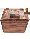 HUMIDOR PUROS-MADERA RECICLADA 19.5X15X15.5.