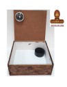 HUMIDOR puros-MADERA RECICLADA 18.5X7X17.