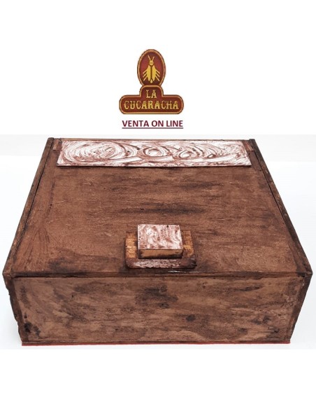 HUMIDOR puros-MADERA RECICLADA 18.5X7X17.