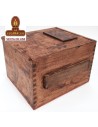 HUMIDOR puros-MADERA RECICLADA 16.5X11X14.50.