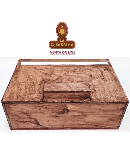 HUMIDOR puros-MADERA RECICLADA 20X7.5X14CM.