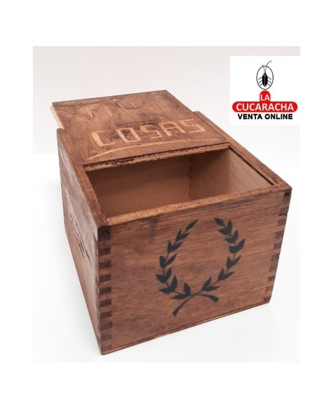 CAJA-JOYERO-REGALO 13.5X10.5X14 CM. MIS COSAS CORONA LAUREL.