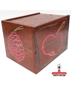 HUMIDOR puros-MADERA RECICLADA 180X130X135MM.