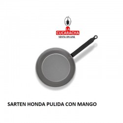 SARTEN HONDA PULIDA CON MANGO 2