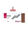 DEQUA-Grapas 22-24-6 Cobreadas. Caja 1000.