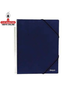 dequa-Carpeta 20 Fundas con espiral Maxiplas A4 translúcido.