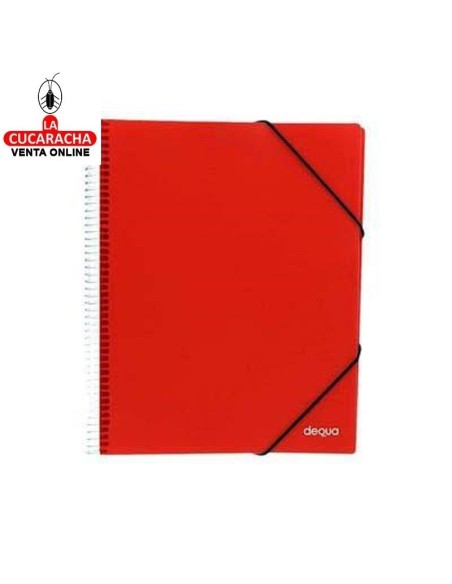 dequa-Carpeta 30 Fundas con espiral Maxiplas A4 translúcido.