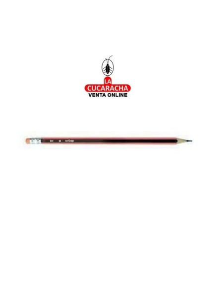 Dequa-Lapiz grafito HB con goma 040434.