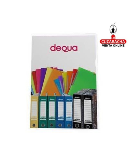 Dequa-Dossier uñero FOLIO transparente polipropileno 120 micras. PACK 100.