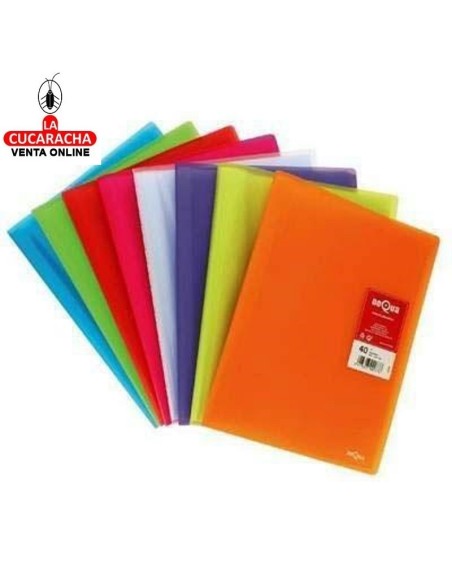 dequa-Carpeta 20 Fundas color.