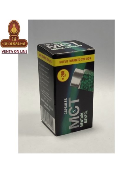 mct-BOTELLA 200 CAPSULAS MENTOL.