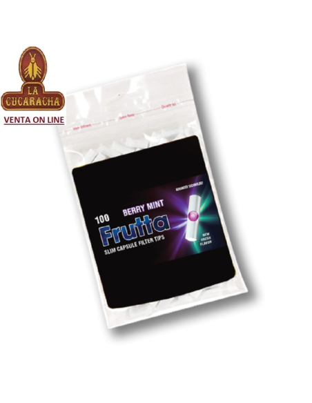 mct-Bolsa 100 FILTROS FRUTTA CAPSULA MORA-MENTA 6MM.