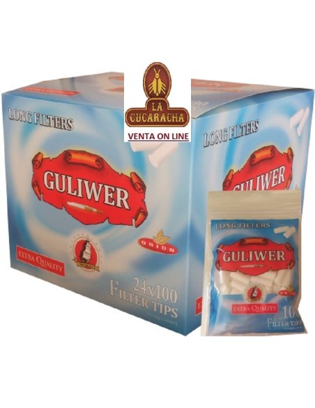 guliwer-BOLSA 100 FILTROS 8MM. LARGOS.