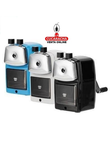 DELI-Afilador sacapuntas de manivela surtidos.