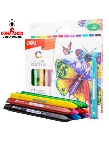 DELI-Ceras Emotion Caja 12 Color EC20000.