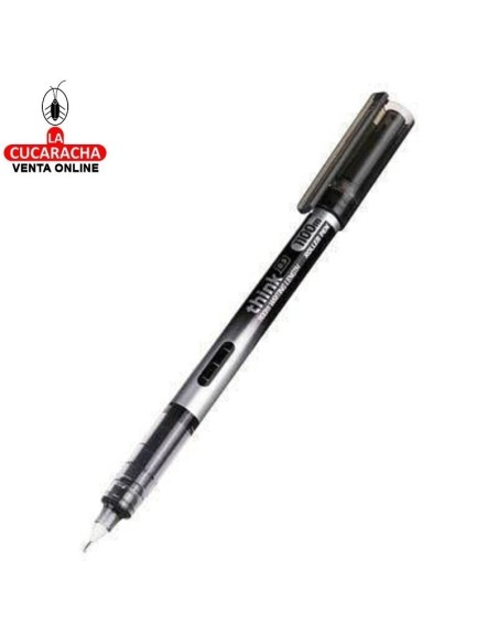 DELI-Rotulador Think 0,5 Negro Caja 12 EQ300-BK.