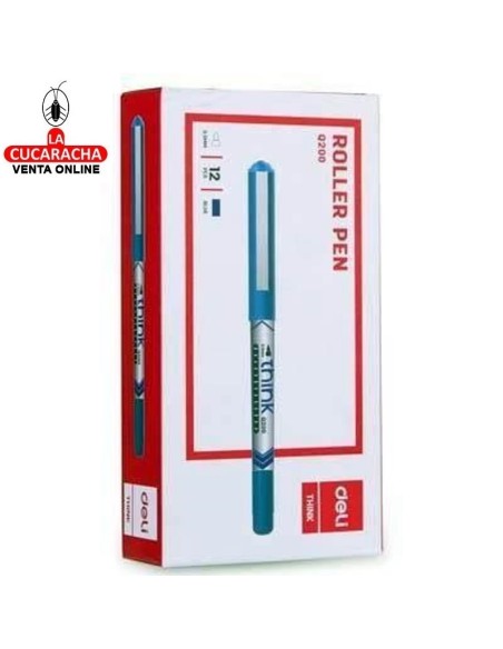 DELI-Rotulador Think Ball 0,5 Azul  Caja 12 EQ20030.