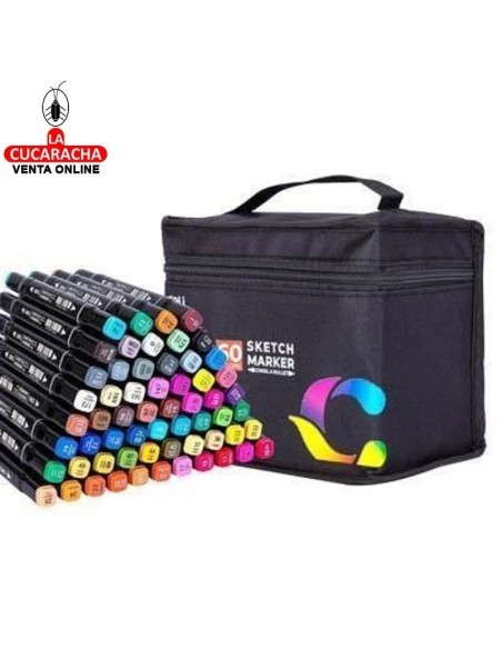 DELI-Rotulador Emotion doble Color punta redonda-biselada Caja 60 E70806-60.