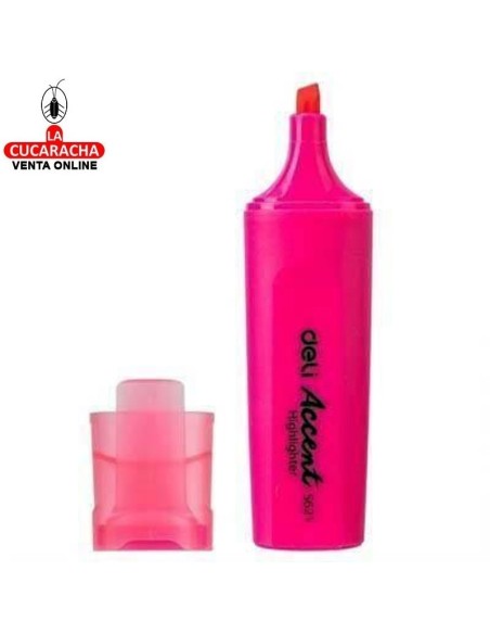 DELI-Rotulador Accent Fluorescente Rosa Caja 12 ES621.