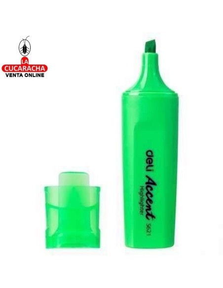 DELI-Rotulador Accent Fluorescente Verde Caja 12 ES621.