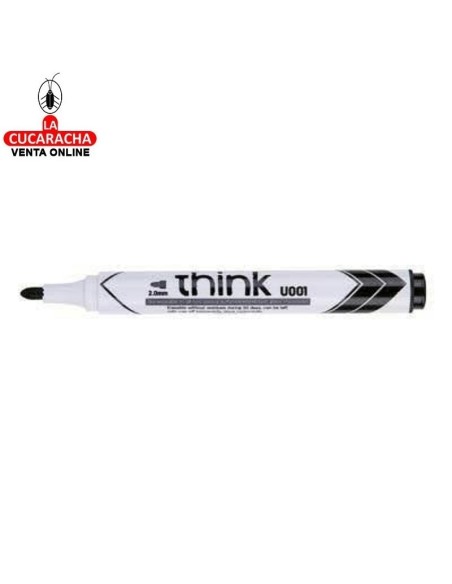 DELI-Rotulador Think Pizarra Negro punta redonda Caja 12.