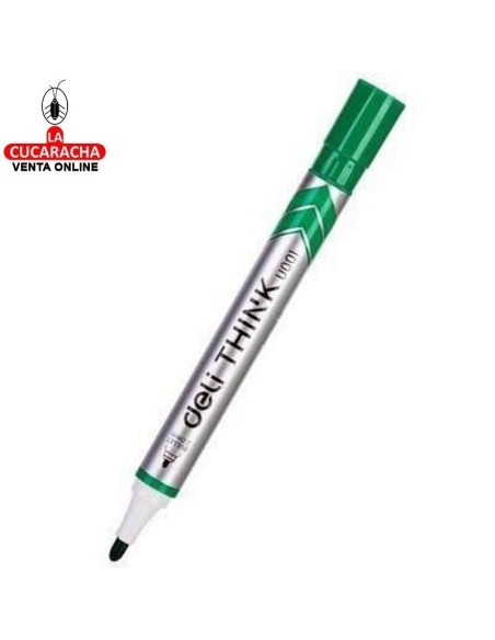 DELI-Rotulador Think Pizarra Verde punta redonda Caja 12.